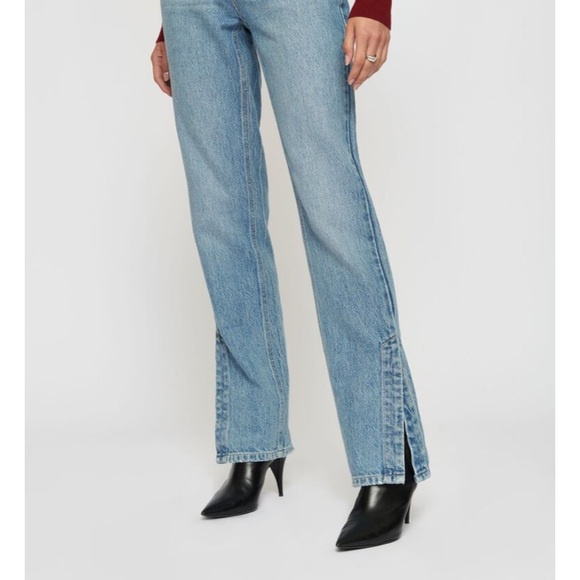 NWT high-rise Gisele jeans w/ankle slits- Dynamite - Picture 6 of 10